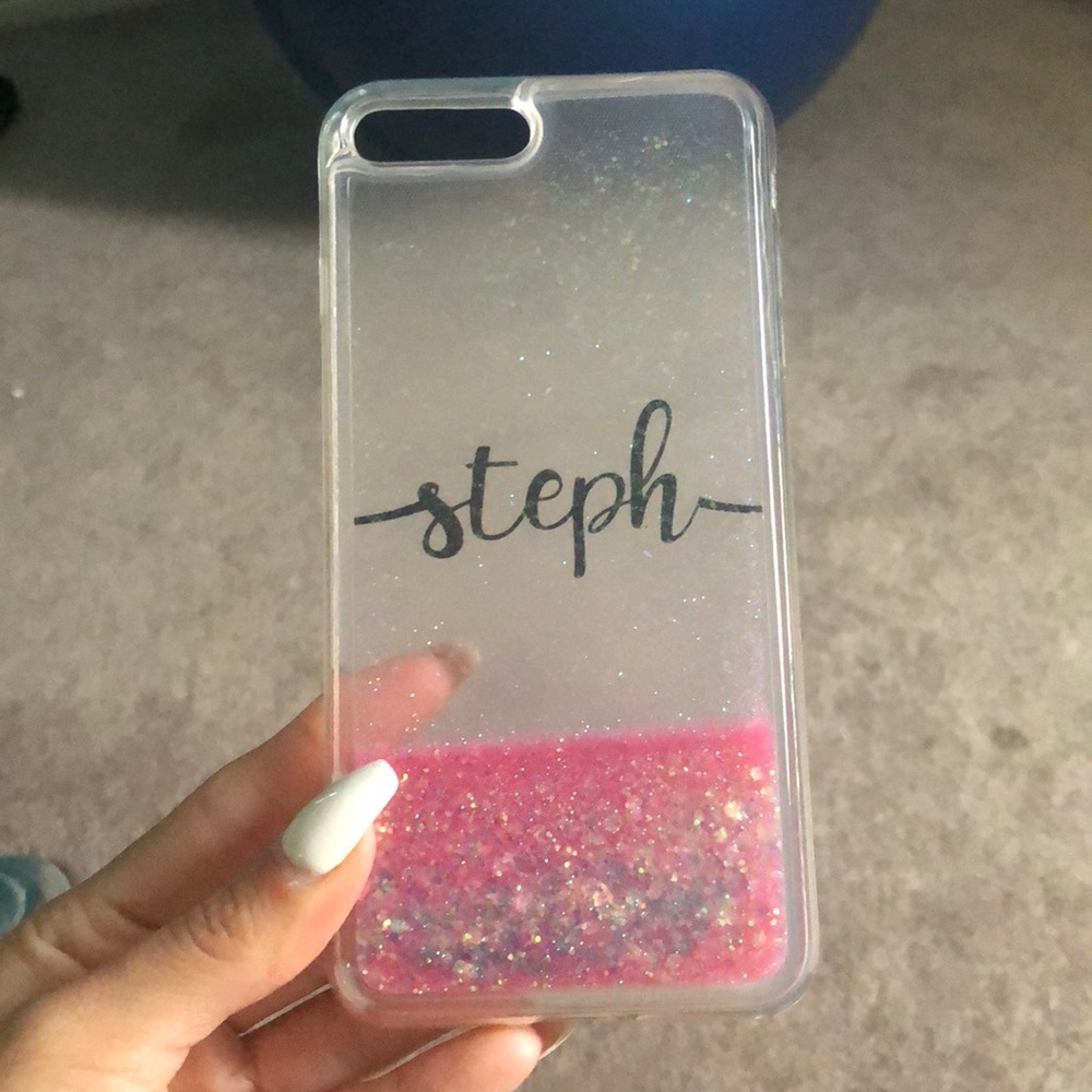 “Steph” glitter phone case IPHONE 8 PLUS